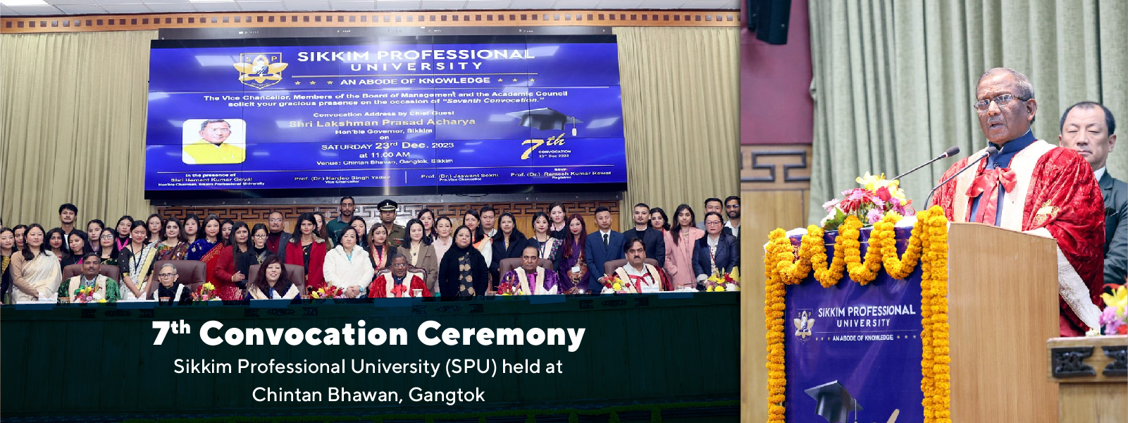 7th Convocation Ceremony of SPU held at Chintan Bhawan, Gangtok